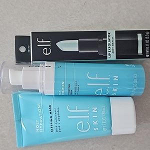 Elf Holy Hydration Sleeping Mask and Hydrating Serum, Lip Exfoliator